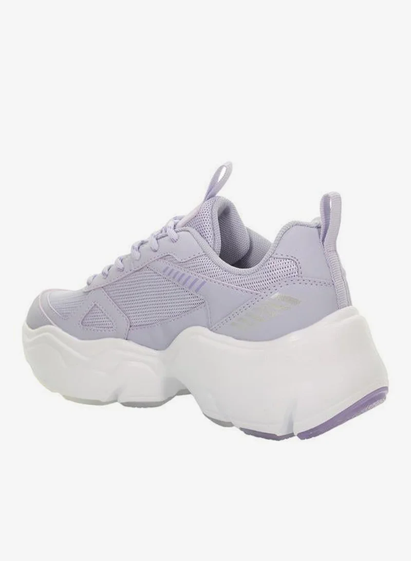 LUMBERJACK PURPLE Women ITRU Mesh Textured Lace-Up Sneakers for Women | Best Price UAE