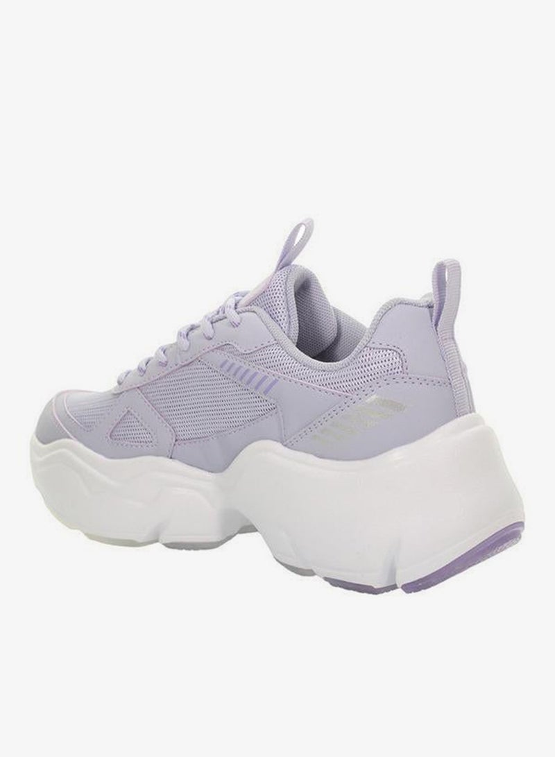 LUMBERJACK Women ITRU Mesh Textured Lace-Up Sneakers - Image 3