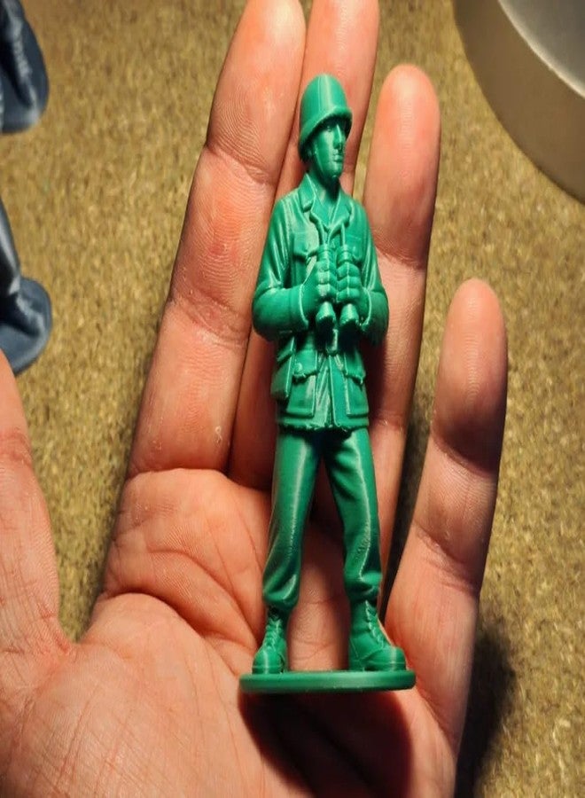 3D CRAFT Plastic Army Men Toy Soldiers Set – Military Action Figures Battle Playset for Kids – Green Soldier Warriors – Mini Combat Troops for Battlefield Imagination Play – Boys Toy Gift Age 3+ - Image 4