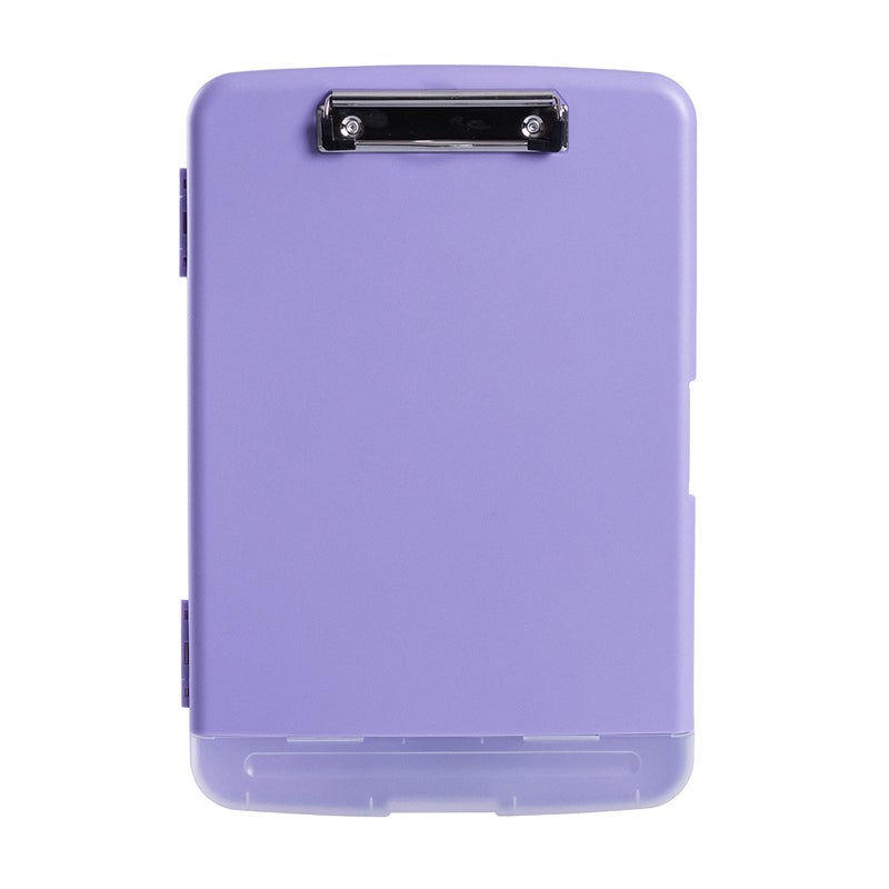 Praise A4 Multi-Functional File Box with Pen Slot – Transparent Plastic Desktop Organizer - Image 1