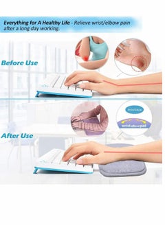 KASTWAVE Keyboard Wrist Rest Gaming Memory Foam Hand Palm Rest Wrist Rest Support for Office Computer Laptop Mac Typing and Wrist Pain Relief and Repair  - Image 3