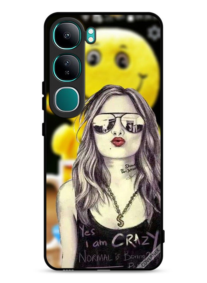 Covernex vivo Y300 5G Protective Case Cover Yes I Am Crazy Normal Is Boring - Image 1