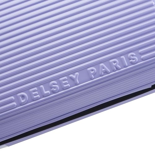 florence by mills Spin Me Away Hardside Expandable Luggage with Spinner Wheels, Lavender, Checked-Medium 24 Inch - Image 2