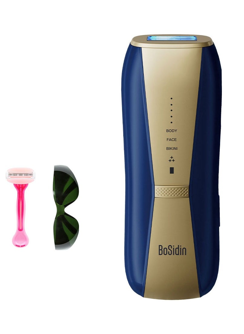 BoSidin Sapphire Latest Generation IPL Ice Cooling Hair Removal Machine for Face and Body Men and Women 