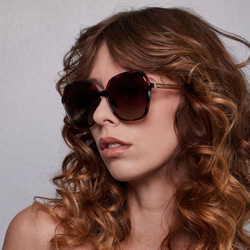 ZENOTTIC Polarized Sunglasses for Women Vintage Oversized Square Sun Glasses Ladies Shades UV400 Protection - Image 4