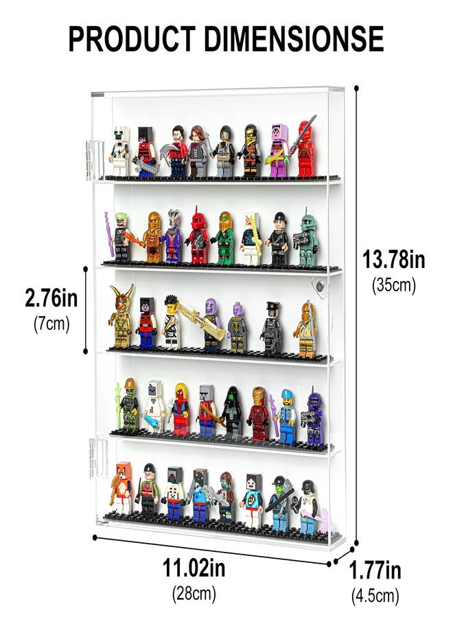 HEKORE Minifigure Display Case for Lego - Acrylic Wall Cabinet, Dust-Proof Building Block Figure Display Box for Collectibles (1, Medium) - Image 3