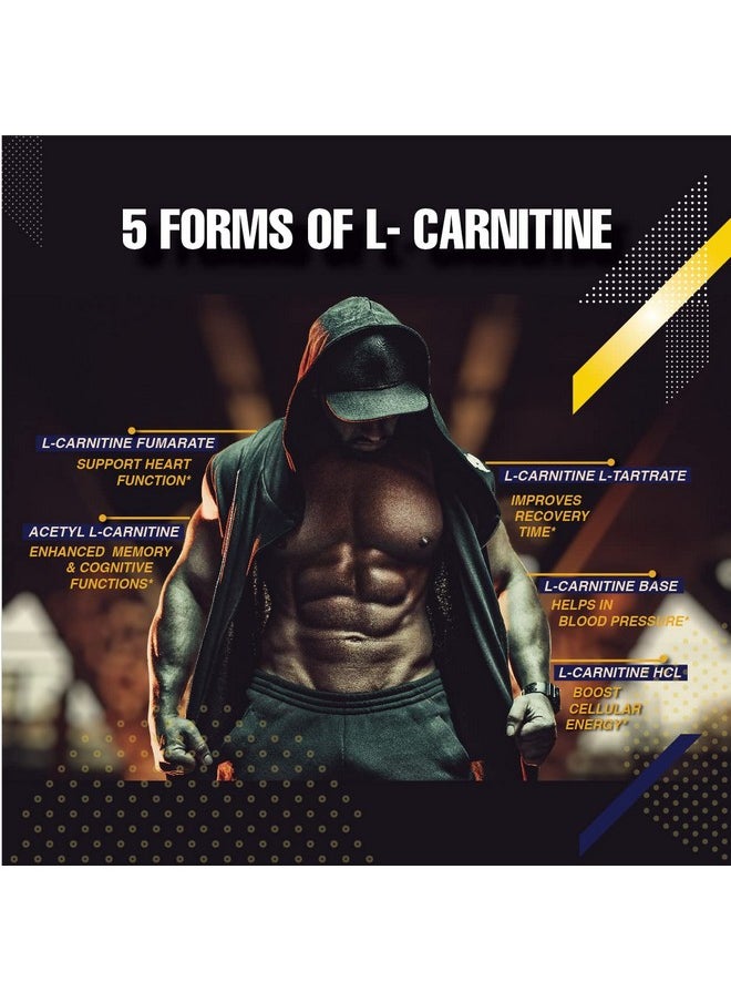 Infinite Labs L Carnitine 1000Mg Mtx - Amino Acid Blend Of Carnitine Fumarate, L-Carnitine L-Tartrate, Acetyl L-Carnitine, L-Carnitine Hcl, L-Carnitine Base 120 Veggie Capsules.  - Image 3