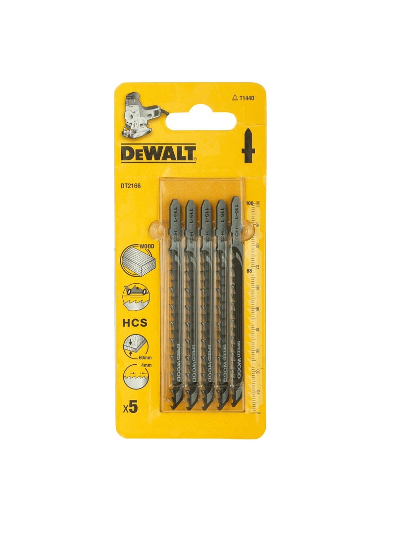 DEWALT Jig Saw Blade For Fast Straight Cuts In Wood And Chip 60mm Thick - Image 1