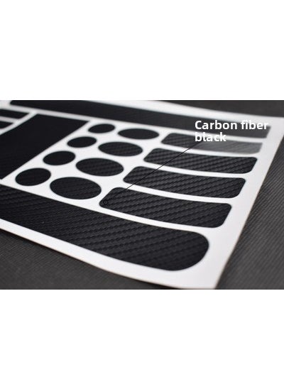 Generic - Bike Frame Protection Decal Scratch-Resistant Sticker Carbon fiber Black - Image 1