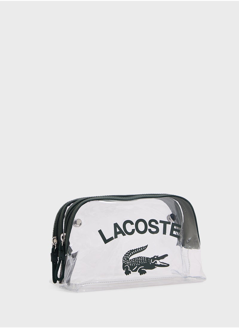 LACOSTE Essentials Canvas Zip Clutch  - Image 4