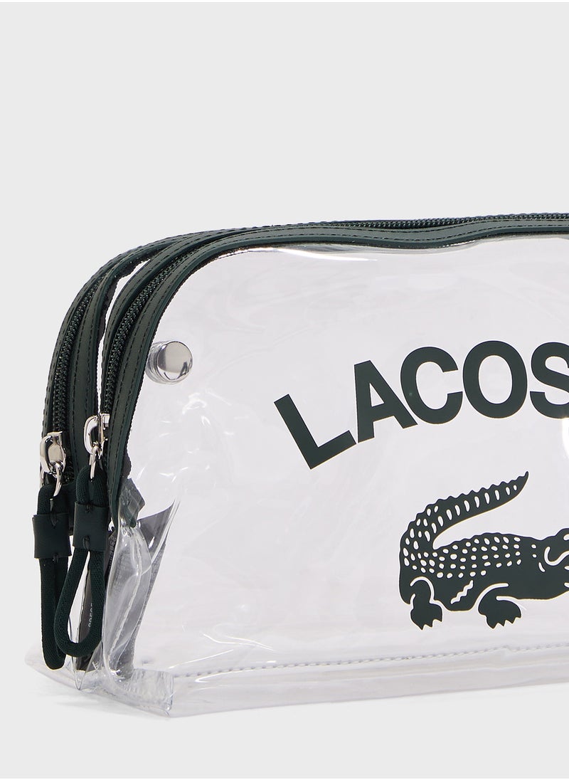 LACOSTE Essentials Canvas Zip Clutch  - Image 5