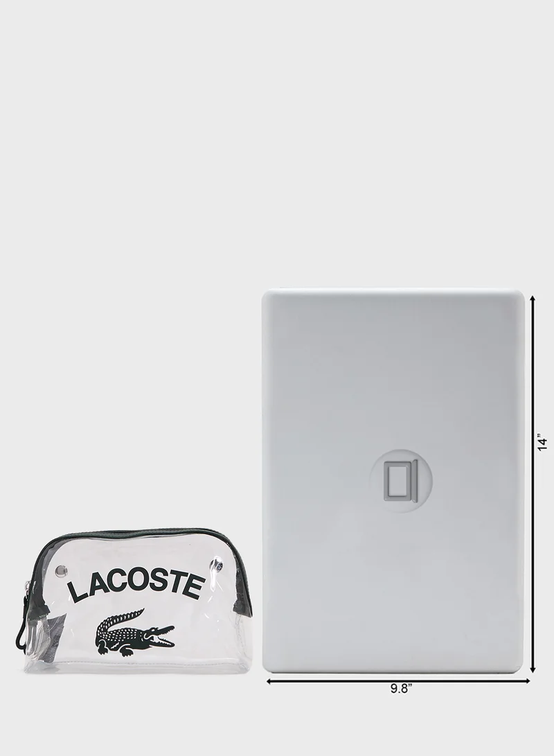 LACOSTE Essentials Canvas Zip Clutch