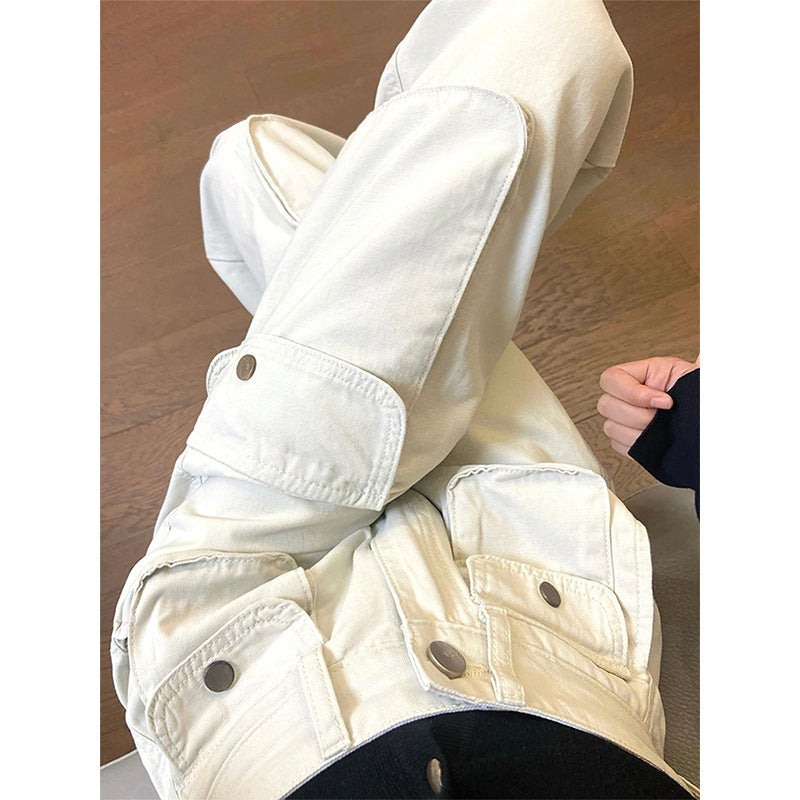 Unisex Classic Denim Jeans Loose Fit Daily Outdoor Wear - Image 1