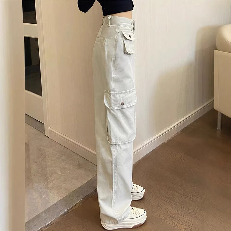 Unisex Classic Denim Jeans Loose Fit Daily Outdoor Wear - Image 3