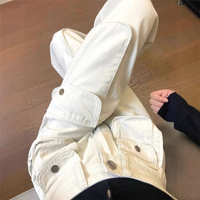 Unisex Classic Denim Jeans Loose Fit Daily Outdoor Wear - Image 2