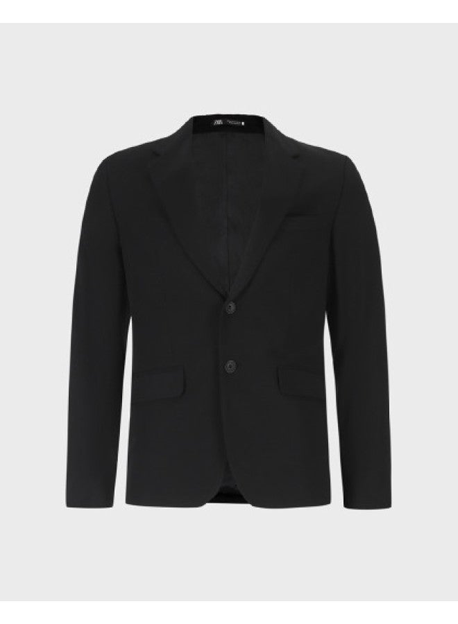 Zara men's Business Commute Minimalist Solid Color Structured Shoulder Casual Blazer - Image 1