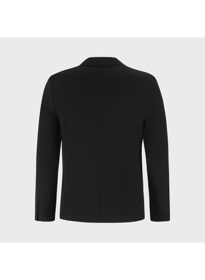 Zara men's Business Commute Minimalist Solid Color Structured Shoulder Casual Blazer - Image 3