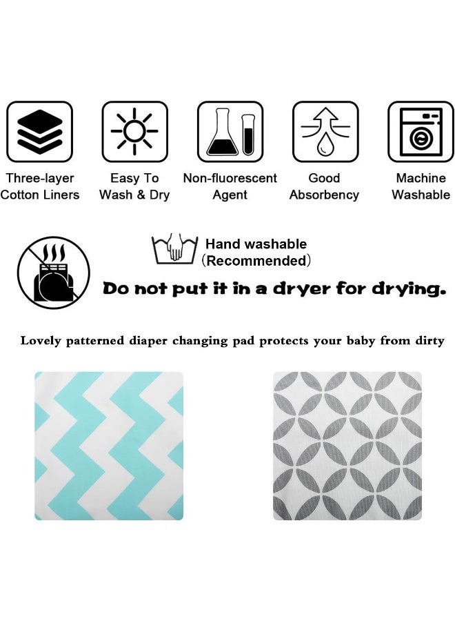 AIFUSI Diaper Changing Pad, Waterproof Pad Baby Portable Changing Mat Travel Mat Station for Home, Travel  Outside Idefair- 2 Pack - Image 5