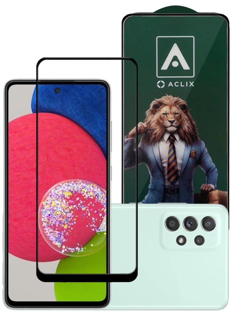 ACLIX Antistatic ESD Dustproof Premium Quality High Definition Tempered Glass Screen Protector Designed For Samsung Galaxy A52s 5G - Image 1