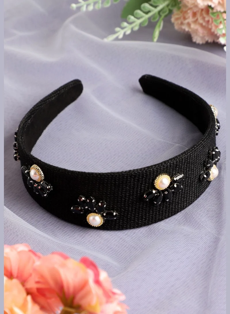 SOHI Trendy Pearls Western Wear Hair Band For Women