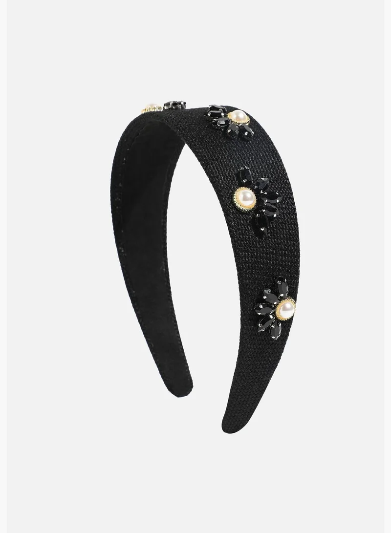 SOHI Trendy Pearls Western Wear Hair Band For Women
