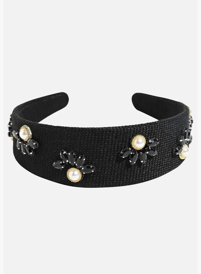 SOHI Trendy Pearls Western Wear Hair Band For Women