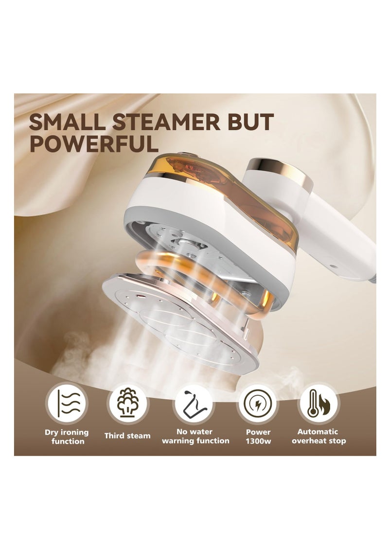 ZLH HITY - Travel Steamer Iron for Clothes, Small Size Portable Steam Iron, Steamer and Iron 2 in 1, Steam Iron Handheld, 3 Seconds Fast Heating, Suitable for Travel,Home and Dorm,Mini Steam Iron - Image 1