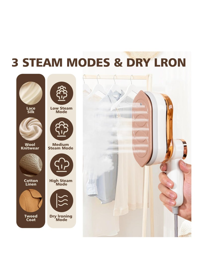 ZLH HITY - Travel Steamer Iron for Clothes, Small Size Portable Steam Iron, Steamer and Iron 2 in 1, Steam Iron Handheld, 3 Seconds Fast Heating, Suitable for Travel,Home and Dorm,Mini Steam Iron - Image 1