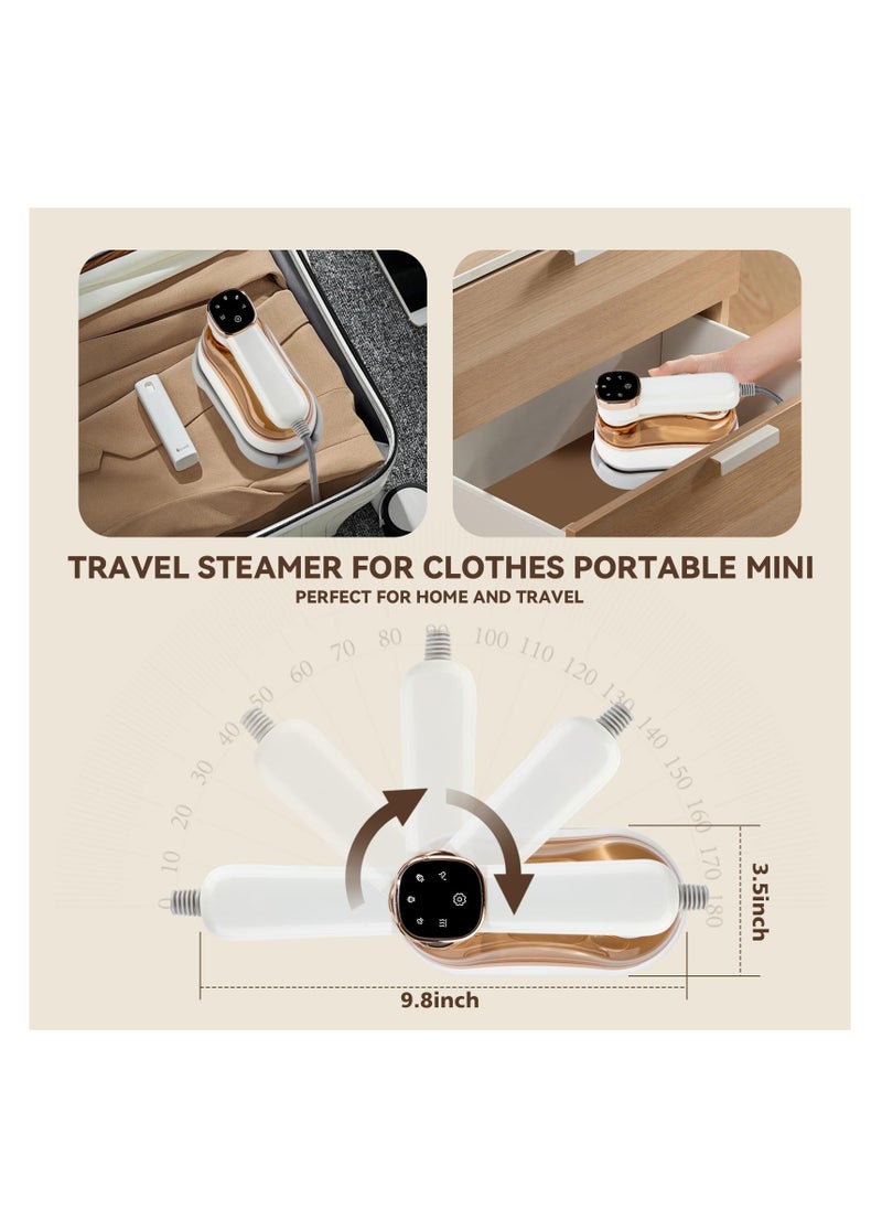ZLH HITY - Travel Steamer Iron for Clothes, Small Size Portable Steam Iron, Steamer and Iron 2 in 1, Steam Iron Handheld, 3 Seconds Fast Heating, Suitable for Travel,Home and Dorm,Mini Steam Iron - Image 1