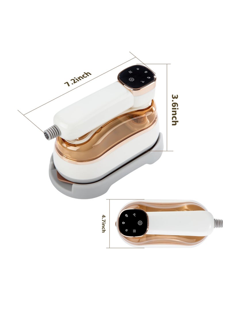 ZLH HITY - Travel Steamer Iron for Clothes, Small Size Portable Steam Iron, Steamer and Iron 2 in 1, Steam Iron Handheld, 3 Seconds Fast Heating, Suitable for Travel,Home and Dorm,Mini Steam Iron - Image 1