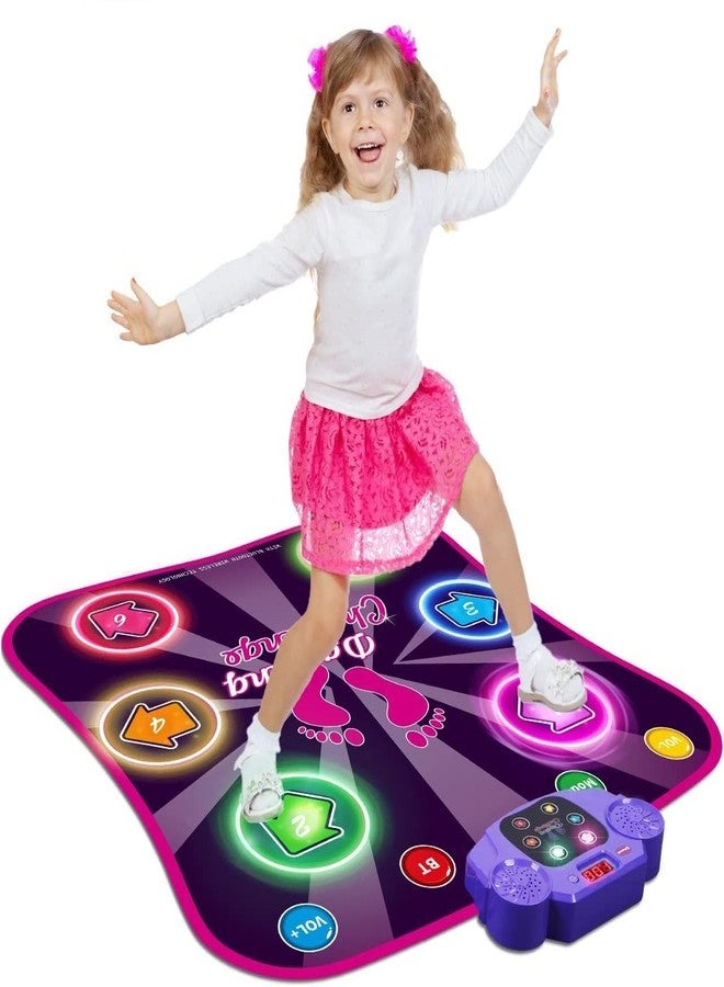 PRIMIL Toys for 3-12 Year Old Kids, Electronic Dance Mat with Light-up 6-Button Wireless, Music Dance with 5 Game Modes, Birthday Toys for 3 4 5 6 7 8 9 10+ Year Old Girls & Boys - Image 1