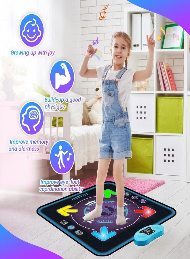 PRIMIL Toys for 3-12 Year Old Kids, Electronic Dance Mat with Light-up 6-Button Wireless, Music Dance with 5 Game Modes, Birthday Toys for 3 4 5 6 7 8 9 10+ Year Old Girls & Boys - Image 4