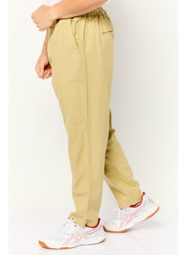 Gazzarrini Men Regular Fit Solid Chino Pants, Beige  - Image 3