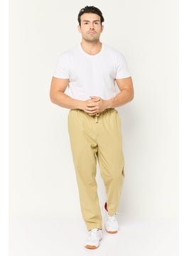 Gazzarrini Men Regular Fit Solid Chino Pants, Beige  - Image 2