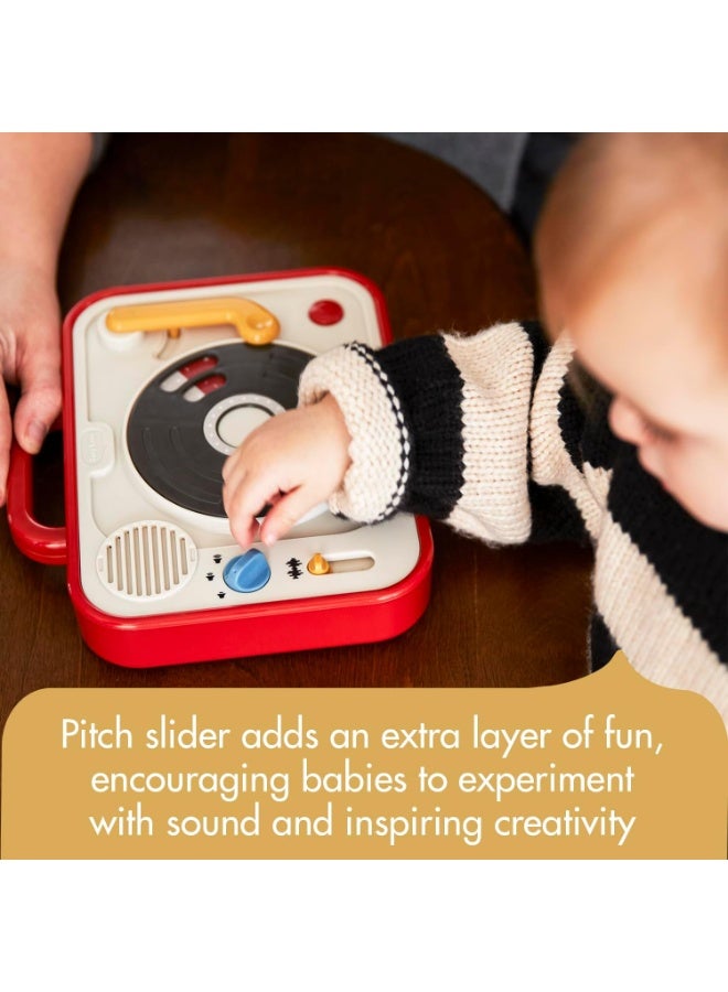 تيني لاف لعبة محطة دي جي تايني لوف روكرز - مجموعة موسيقى الروك | مشغل أسطوانات موسيقي إلكتروني مع 13 لحن روك وأصوات دي جي | لعبة لتنمية المهارات الحركية الدقيقة والحسية للأطفال الصغار من عمر 12 شهرًا فما فوق - Image 2