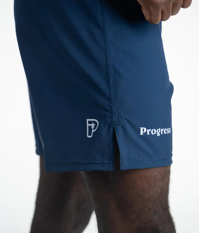 Progress Jiu Jitsu Academy+ Shorts | Hybrid Grappling| Comfortable and Durable for BJJ | Suitable for Brazilian Jiu Jitsu and Gym| (XS, Navy) - Image 2