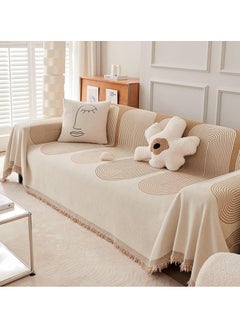 Hihonor Double Sided Chenille Sofa Cover, Fine Chenille Sofa Cover, Chenille Double Sided Sofa Towel, Stretch Couch Protector, Four Seasons Chenille Sofa Cover Blanket  - Image 1