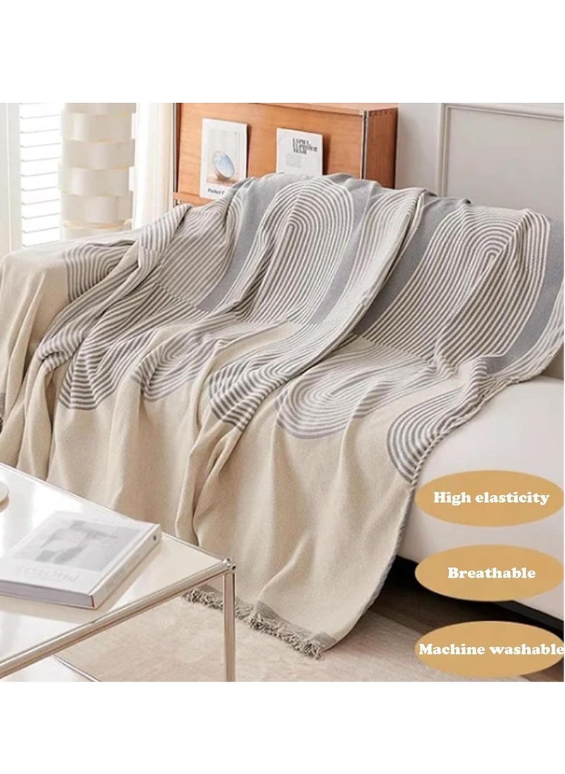 Hihonor Double Sided Chenille Sofa Cover, Fine Chenille Sofa Cover, Chenille Double Sided Sofa Towel, Stretch Couch Protector, Four Seasons Chenille Sofa Cover Blanket  - Image 3