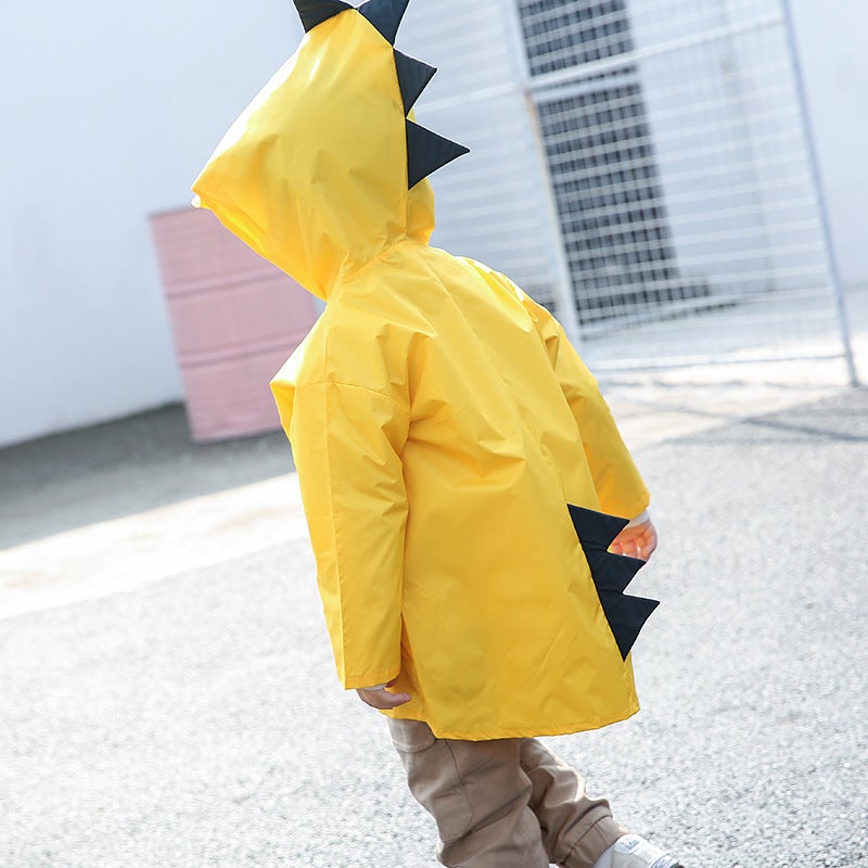 Baby Children'S Creative Raincoat Boys And Girls Kindergarten Students Children'S Poncho 2-6 Years Old Cartoon Dinosaur - Image 5