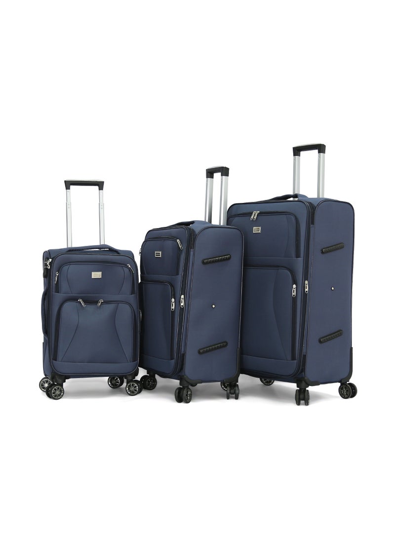 GIORDANO - Giordano Softside Luggage Trolley Bag 3 Pieces set - Image 1
