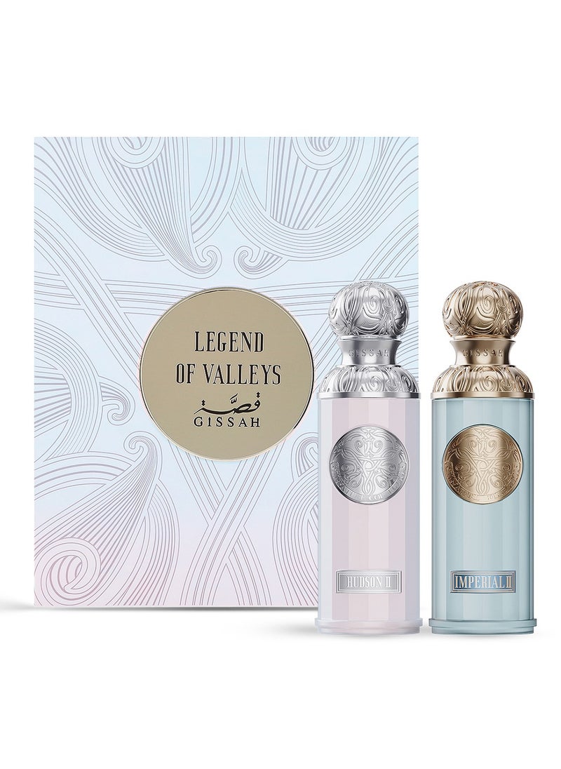 GISSAH Collection Perfume Legend of Valleys From Gissah  2 x 90ml  - Image 1