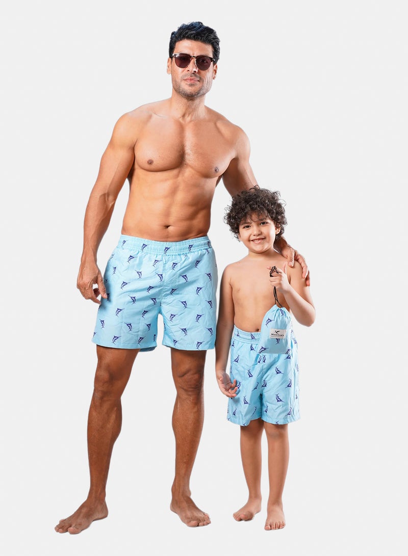 وايت ايجل شورت سباحة للأولاد وحقيبة متناسقة - Image 3