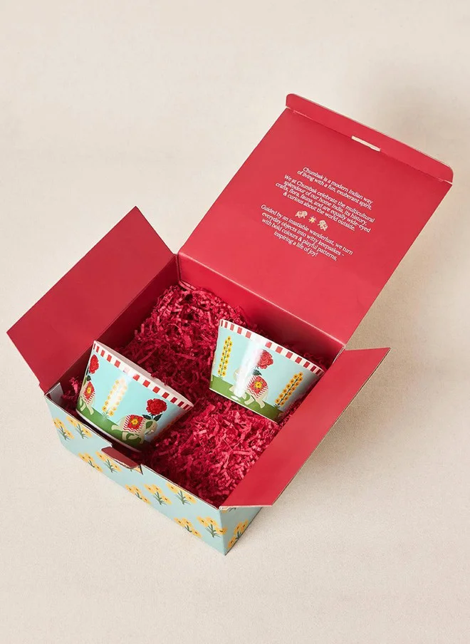 Chumbak Royal Tusker Serving Bowl Gift Set - Set of 2, 550 ml | Palace Memoirs