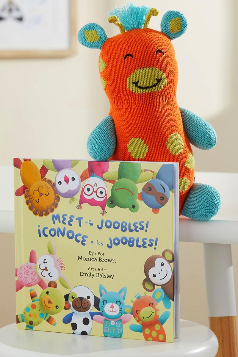 Joobles Fair Trade Organic Stuffed Animal - Jiffy The Giraffe - Image 4