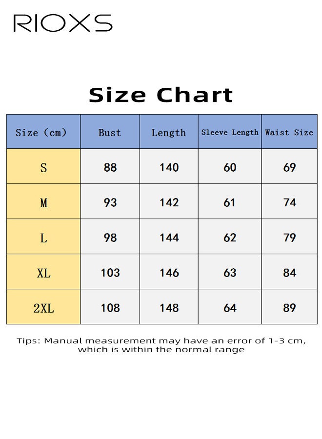 ريوكس فستان طويل بأكمام طويلة ورقبة على شكل V عميقة وشق، فستان سهرة أنيق بخصر عالٍ ومطوي وشق للسيدات، فستان رسمي طويل بلون موحد ومناسب لحفلات الزفاف وحفلات التخرج والحفلات الموسيقية والمهرجانات وحفلات العودة للوطن وغيرها، أزرق - Image 4