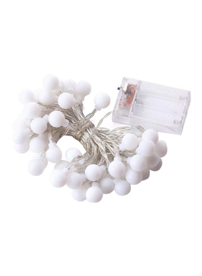 نيبمينينت حبل مصابيح بطول 6 أمتار من 40 لمبة LED بتصميم كرة أصفر 7x16سم - Image 1