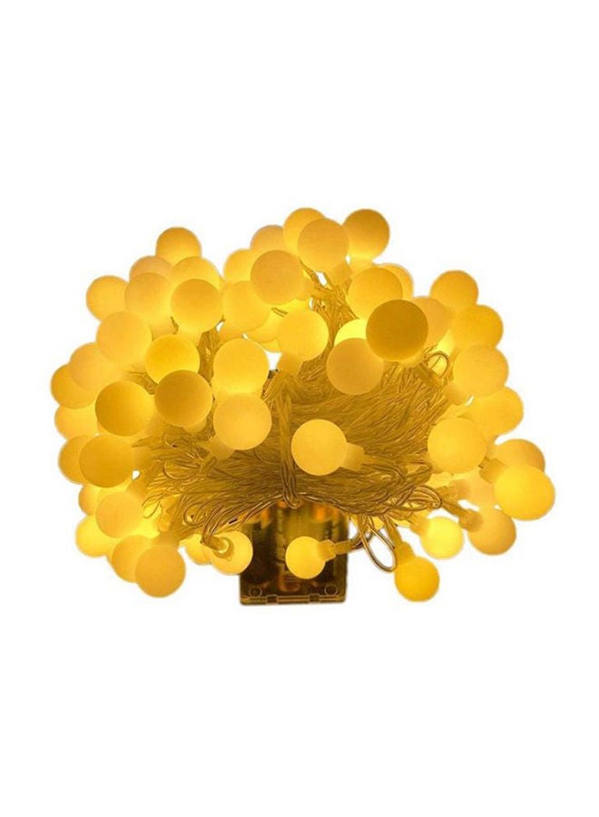 نيبمينينت حبل مصابيح بطول 6 أمتار من 40 لمبة LED بتصميم كرة أصفر 7x16سم - Image 2