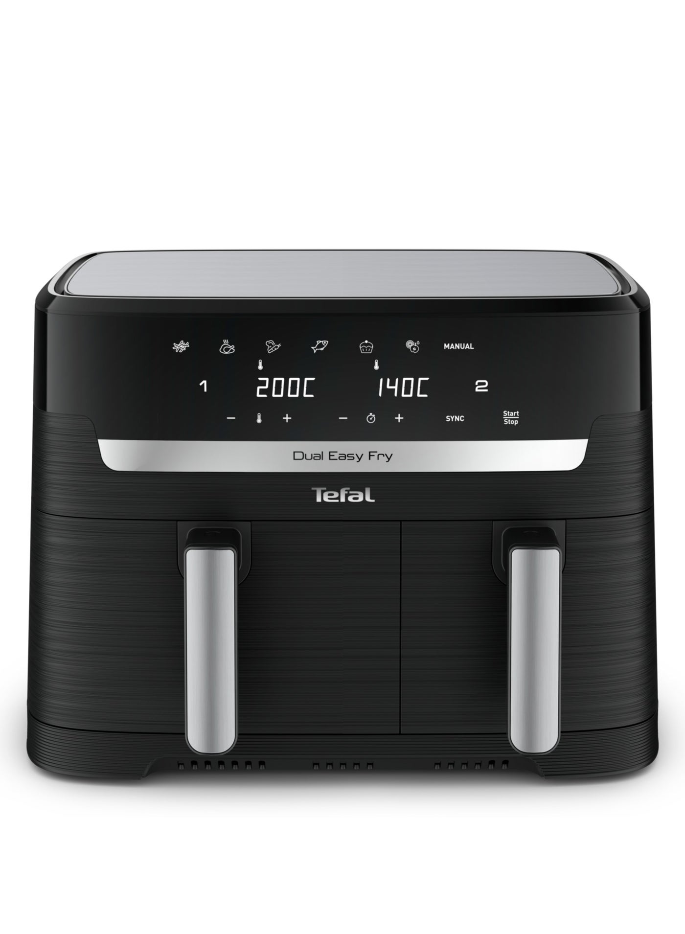 Air Fryer | Dual Easy Fry | Dual Drawers |Complete Family Meal |7 Pre-Set Programs | Dishwasher-Safe Parts | Dedicated App | 2 Years Warranty 8.3 L 2700 W EY901840 Black