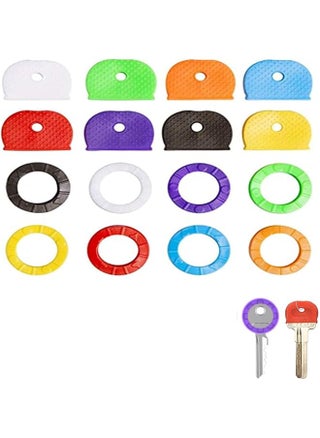 Key Caps Covers Tags Set 64 Pack Key Caps Covers Round Key Caps Set 2 Styles Plastic Key Identifier Coding Rings For Small Regular Round Flat House Keys Random Colors - pzsku/ZCE396384018CE980C9B1Z/45/1743946310/981eb055-9032-41e9-9660-559a4cba36bd