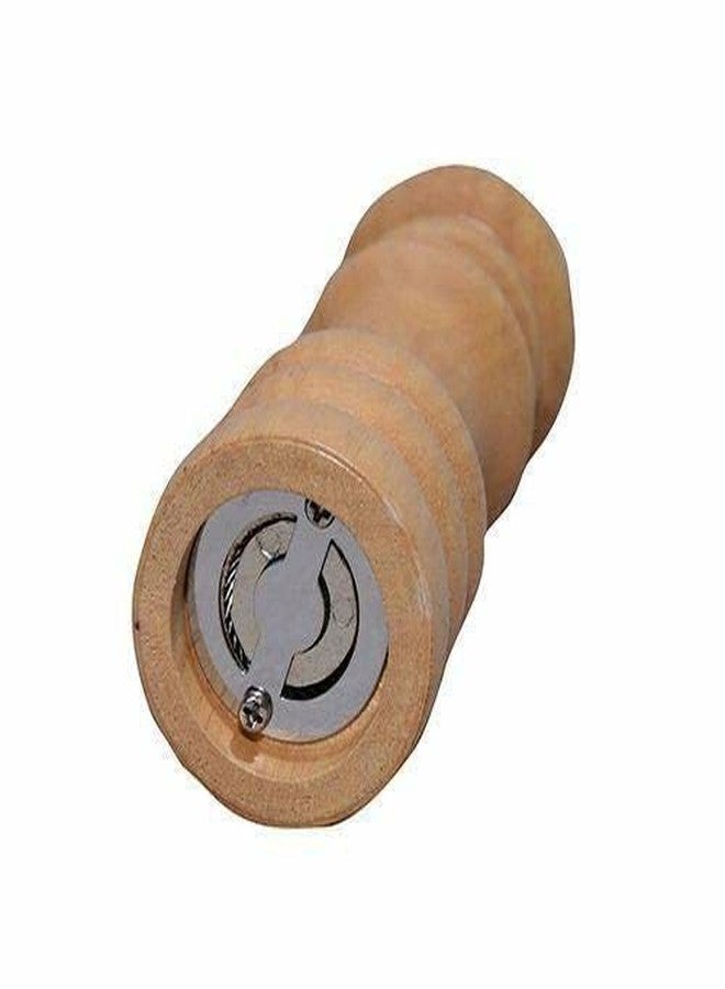 VIBRAL Wooden Pepper Mill or Salt Mill- 8 inch Tall - Best Pepper or Salt Grinder Wood with a Adjustable Rotor and Easily refillable - Oak Wood Pepper Grinder for Your Kitchen (Pack of 1) - Image 2